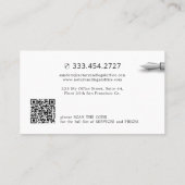 写真モダン公証人モバイル署名エージェント 名刺 (裏面)