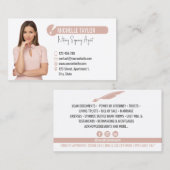 写真モダン公証人署名代理人ローンの挿入 名刺 (正面/裏面)