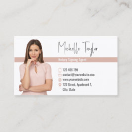 写真モダン公証人署名代理人ローンの挿入 名刺