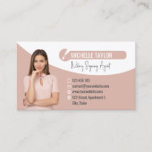 写真モダン公証人署名代理人ローンの挿入 名刺 (正面)