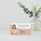 写真モダン公証人署名代理人ローンの挿入 名刺 (スタンド正面)