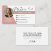 写真モダン公証人署名代理人 名刺 (正面/裏面)