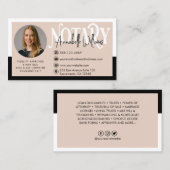 写真モダン公証人署名代理人 名刺 (正面/裏面)