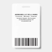 写真モダン公証人 バッジ (裏面)