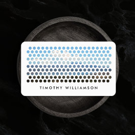 写真モダン円パターン 名刺