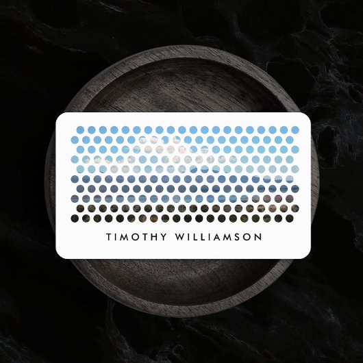 写真モダン円パターン 名刺