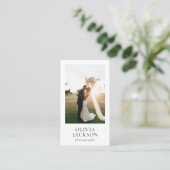 写真モダン写エレガント真名刺 名刺 (スタンド正面)