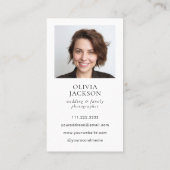 写真モダン写エレガント真名刺 名刺 (裏面)