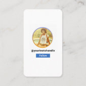 写真モダン写後を追者Instagramプロフィール写真 名刺 (裏面)