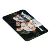 写真モダン写真カスタム文字ハヌカー マグネット (右側)