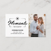 写真モダン写真コラージュ結婚の写真 名刺 (正面)