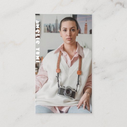 写真モダン写真撮影者 名刺 (正面)