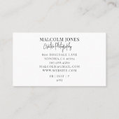 写真モダン写真 名刺 (裏面)