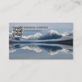 写真モダン写真QRコード写真 名刺 (正面)