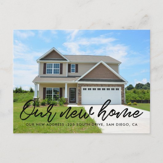 写真モダン動画発表 ポストカード (正面)