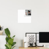 写真モダン卒業のゲストメッセージ ポスター (ホームオフィス)