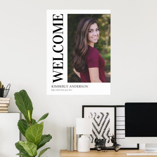 写真モダン卒業へようこそ ポスター (ホームオフィス)