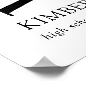 写真モダン卒業へようこそ ポスター (角)