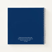 写真モダン卒業ゲストブック ノートブック (裏面)