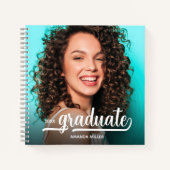 写真モダン卒業ゲストブック ノートブック (正面)