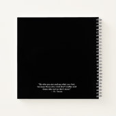 写真モダン卒業ゲストブック ノートブック (裏面)