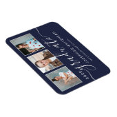 写真モダン卒業コラージュ2022ネイビーブルー マグネット (右側)