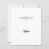 写真モダン卒業サンキューカード (裏面)