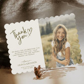 写真モダン卒業サンキューカード サンキューカード