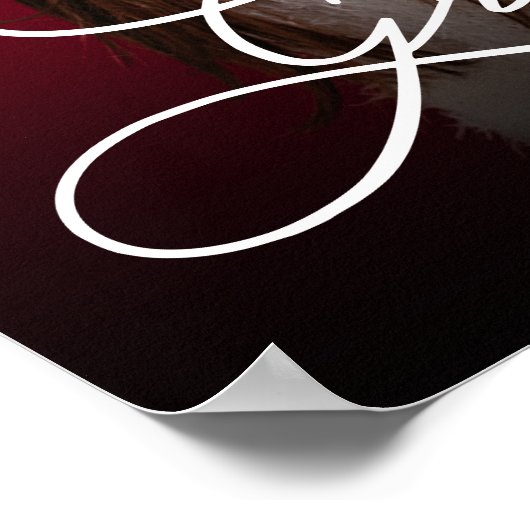 写真モダン卒業パーティーへようこそ ポスター (角)