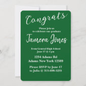 写真モダン卒業招待状 招待状 (裏面)