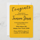 写真モダン卒業招待状 招待状 (裏面)