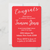 写真モダン卒業招待状 招待状 (裏面)