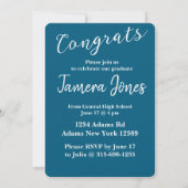 写真モダン卒業招待状 招待状 (裏面)