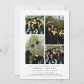 写真モダン卒業発表パーティー招待状 招待状 (裏面)