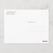 写真モダン卒業発表 ポストカード (裏面)