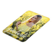 写真モダン卒業発表W マグネット (左側)