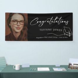 写真モダン卒業記念パーティー 横断幕