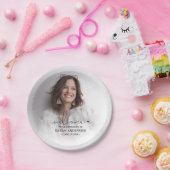 写真モダン卒業 ペーパープレート (パーティー)