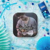 写真モダン卒業 ペーパープレート (パーティー)