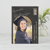 写真モダン卒業 招待状 (スタンド正面)