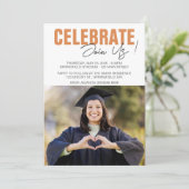 写真モダン卒業 招待状 (スタンド正面)