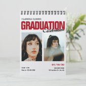 写真モダン卒業 招待状 (スタンド正面)