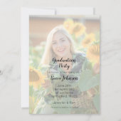 写真モダン卒業 案内状 (裏面)