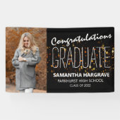 写真モダン卒業 横断幕 (横)