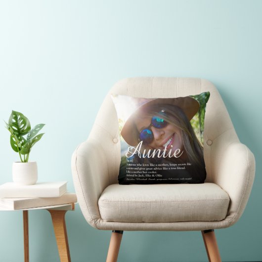 写真モダン叔母お気に入りの叔母の定義 クッション (椅子)