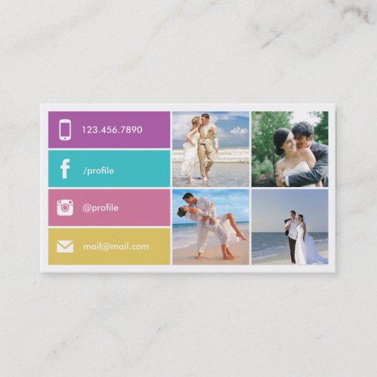 写真モダン名刺 名刺 (正面)