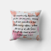 写真モダン名水色ピンク白ハート クッション (裏面)