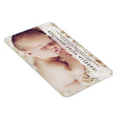 写真モダン名誕生スタッ生まれたばかりのトベビーガール マグネット (右側)