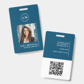 写真モダン名 バッジ (表裏)