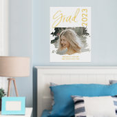 写真モダン大学院高等学校額縁フォイルPrin 箔ポスター (インサイチュ (寝室))